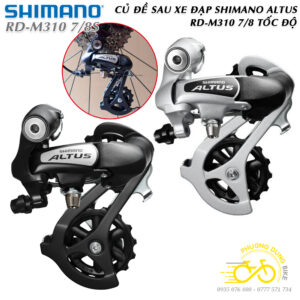 Củ cùi đề sau xe đạp SHIMANO ALTUS RD M310 7/8 Tốc Độ - Chính Hãng, Không Hộp