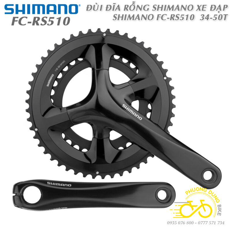Pédalier Shimano RS510 50x34 Dents – 172.5mm, Neuf Sous Emballage