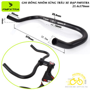 Ghi đông sừng trâu nhôm xe đạp FMFXTRA 25.4 x 370mm (Cỡ ống gắn ghi đông 25.4mm)