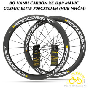 Bộ vành Carbon xe đạp road MAVIC COSMIC ELITE 700Cx50mm - Hub Nhôm