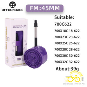 Ruột (Săm) xe đạp TPU OFFBONDAGE siêu nhẹ 39G 700x18-32C - Van 45mm