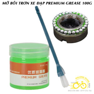 Mỡ bôi trơn chịu nhiệt xe đạp PREMIUM GREASE 100G (Mỡ Xanh, kèm chổi)