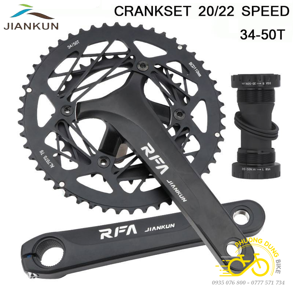 Đùi đĩa rỗng xe đạp JIANKUN RFA 34-50T (1)