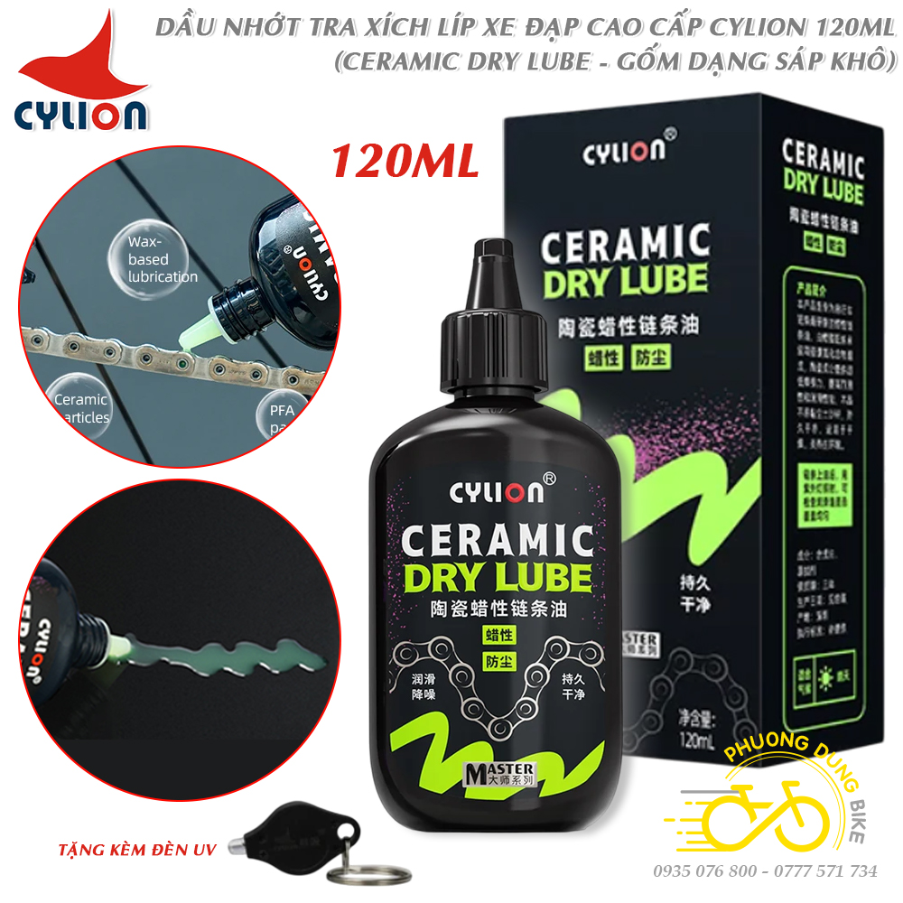 Dau tra Cylion cao cap CERAMIC DRY lube 120ml (1)