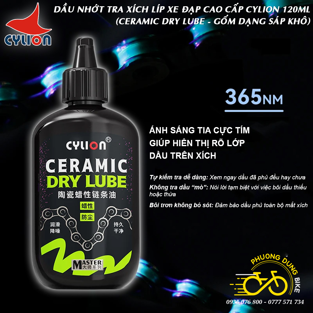Dau tra Cylion cao cap CERAMIC DRY lube 120ml (3)