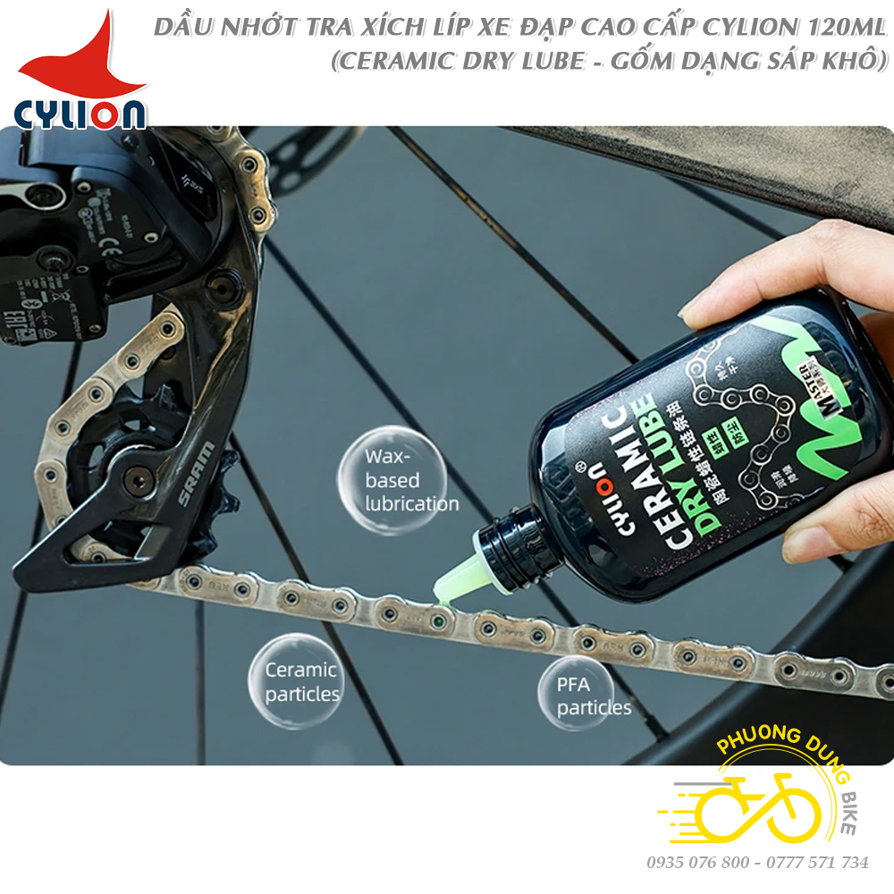 Dau tra Cylion cao cap CERAMIC DRY lube 120ml (6)