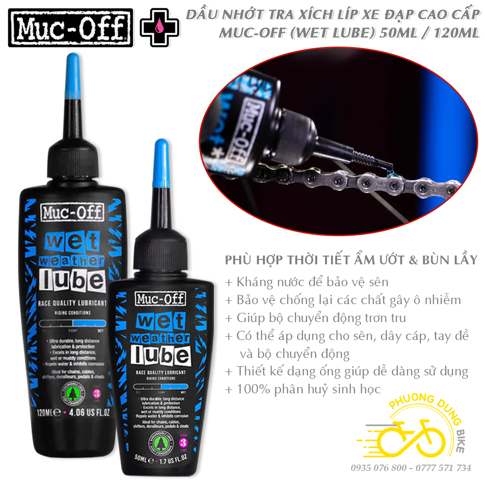 Dau tra Muc off wet lube 50ml 120ml (1)