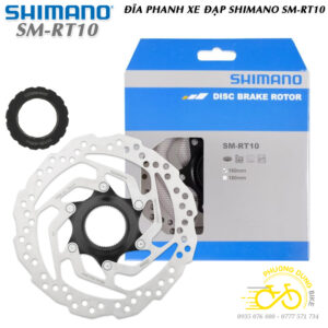 Đĩa phanh thắng xe đạp Center Lock SHIMANO SM RT10 160mm - Box Chính Hãng (1 Cái)