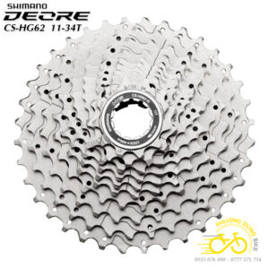 Líp thả líp 10 tầng xe đạp SHIMANO DEORE CS HG62 11-34T (không hộp) - Chính Hãng
