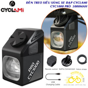Đèn treo siêu sáng xe đạp CYCLAMI CYC1000 Pro 5000mAh