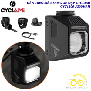 Đèn treo siêu sáng xe đạp CYCLAMI CYC1200 3200mAh