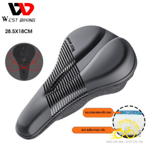 Nệm bọc yên xe đạp Silicon siêu mềm WEST BIKING